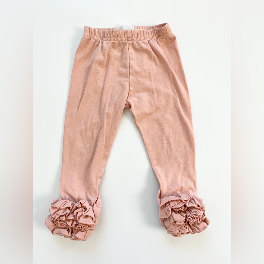 Oh Deer! Soft Pink Ruffle Leggings